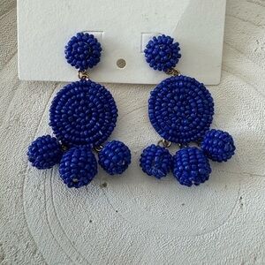 Cute cobalt blue earrings